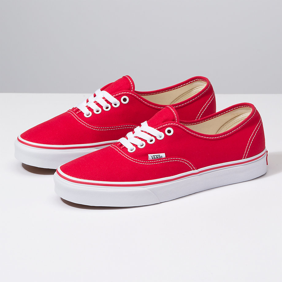 Vans Erkek Spor Ayakkabı Authentic Kırmızı | 29174-587